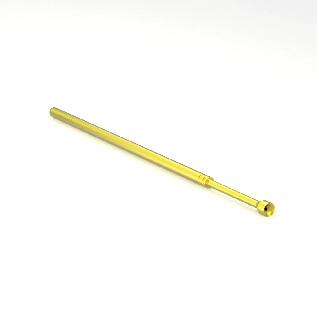 RC075 ICT测试探针 RC075E120B200L3310 技术图纸 – 1.27mm间距 200g弹力 专用于高密度PCB测试