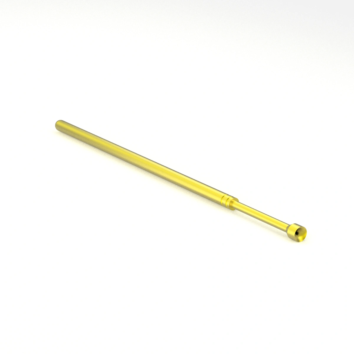 RC075 ICT测试探针 RC075E120B200L3310 技术图纸 – 1.27mm间距 200g弹力 专用于高密度PCB测试